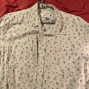 Old Navy shortsleeved button down shirt.